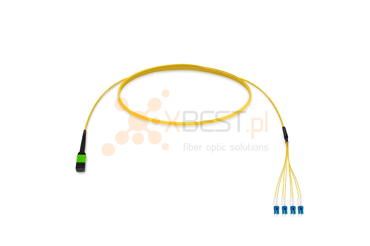 MultiPatchcord ConnLink SILVER 8x G.652D Typ B LC/UPC-MPO/A(F) 2 m 3.0 mm YELLOW LSZH