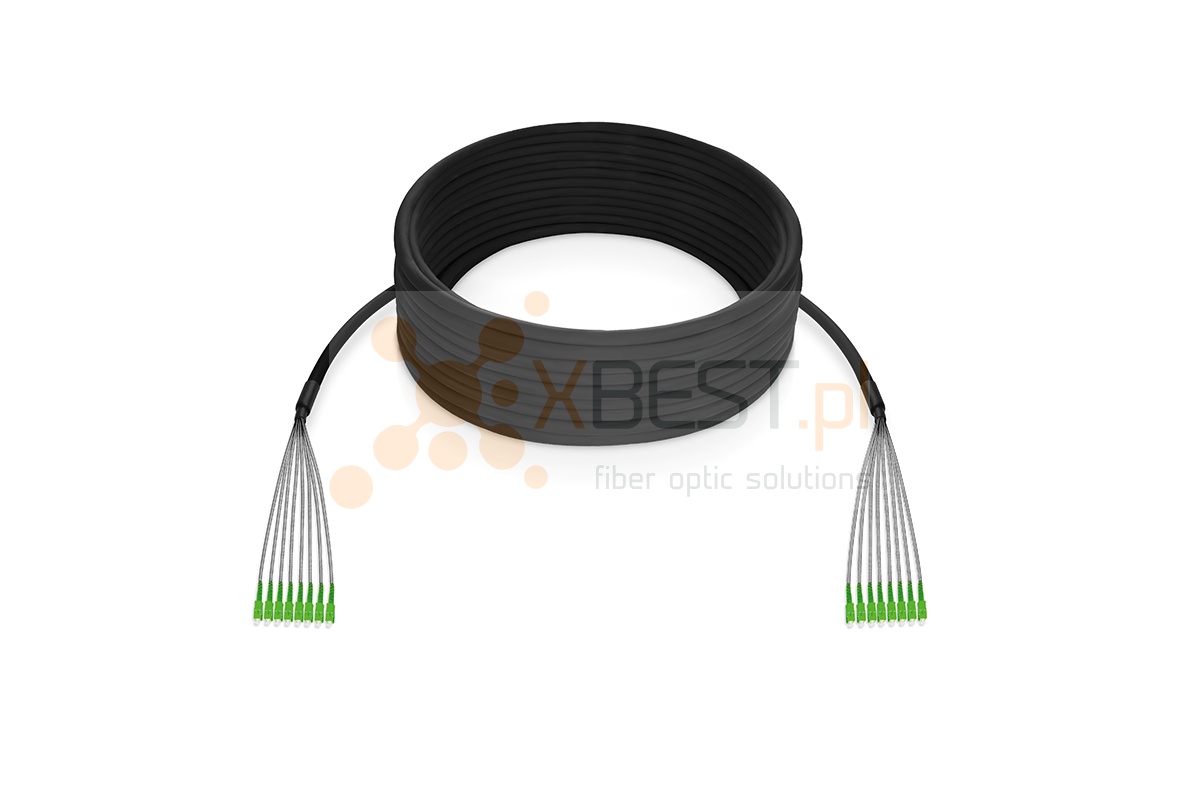 MultiPatchcord zbrojony OPTIX AirFlow DROP S-QOTKSdD SM G657A2 8J, SC/APC-SC/APC, 30M