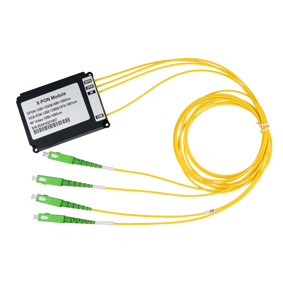 Multiplexer WDM GPON XG-PON/XGS-PON/CATV, G657A1 SC/APC ABS