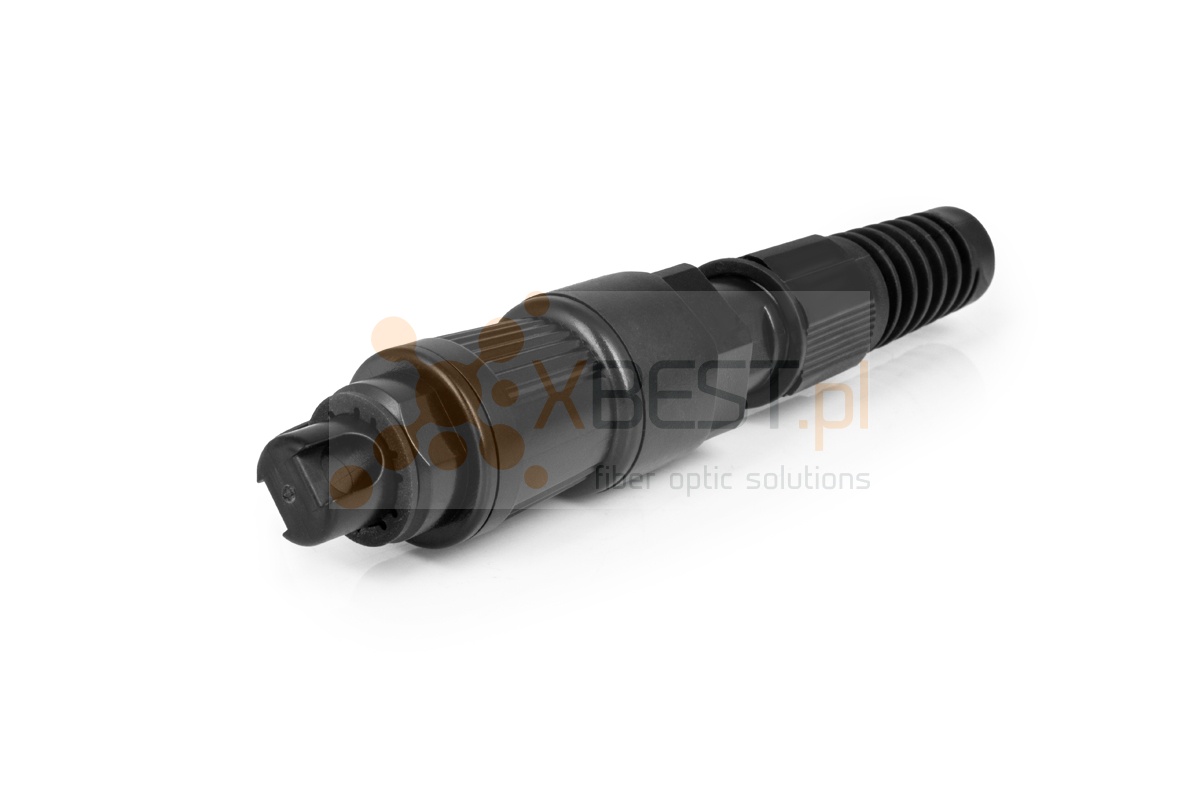 Obudowa IP67 wkręcana konektora SC/APC na kabel 4.5-5mm