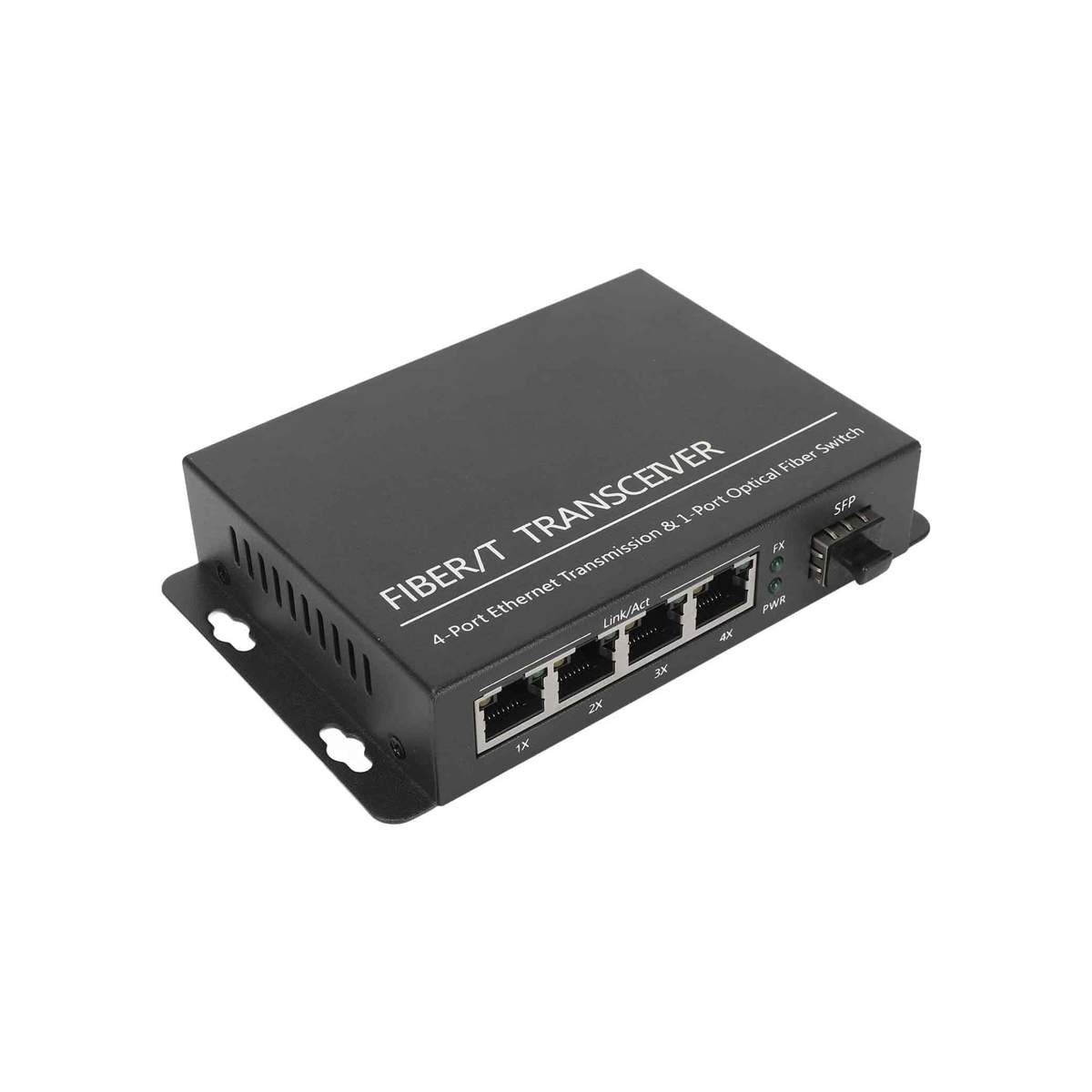 Converter Option MC240P 1xSFP 4xRJ45 PoE 