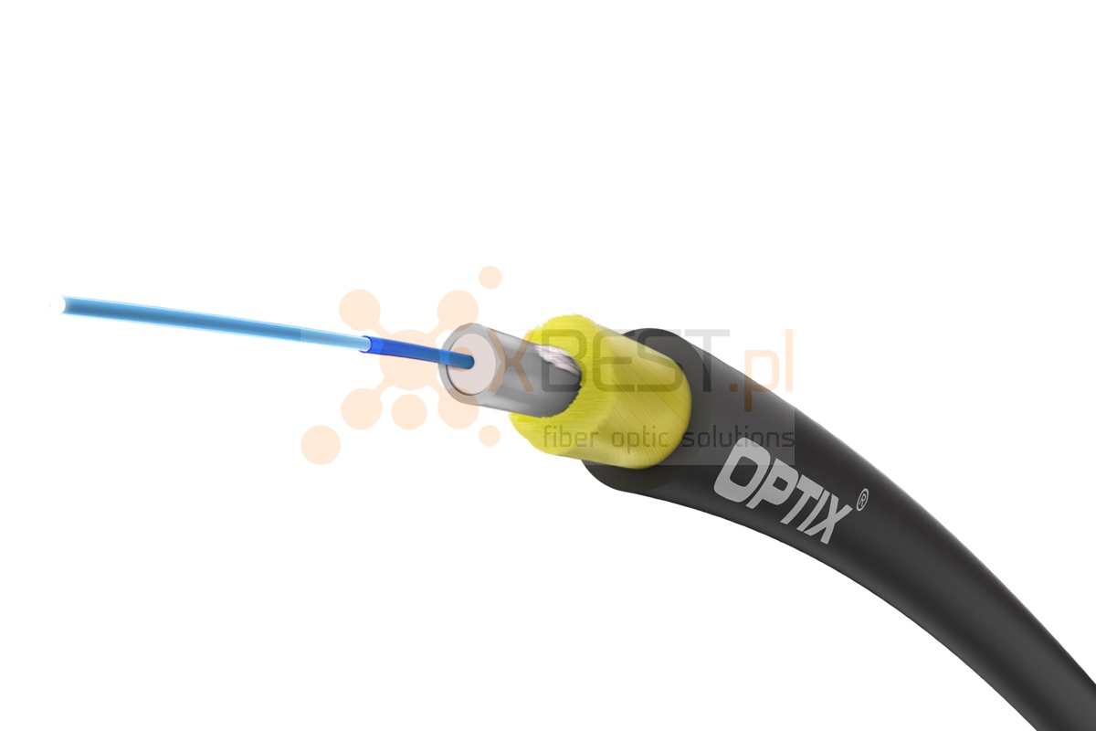 OPTIX cable AirTube S-XOTKtmdD CC201 1x9/125 ITU-T G.657A2 0.6kN - 1000m BOX