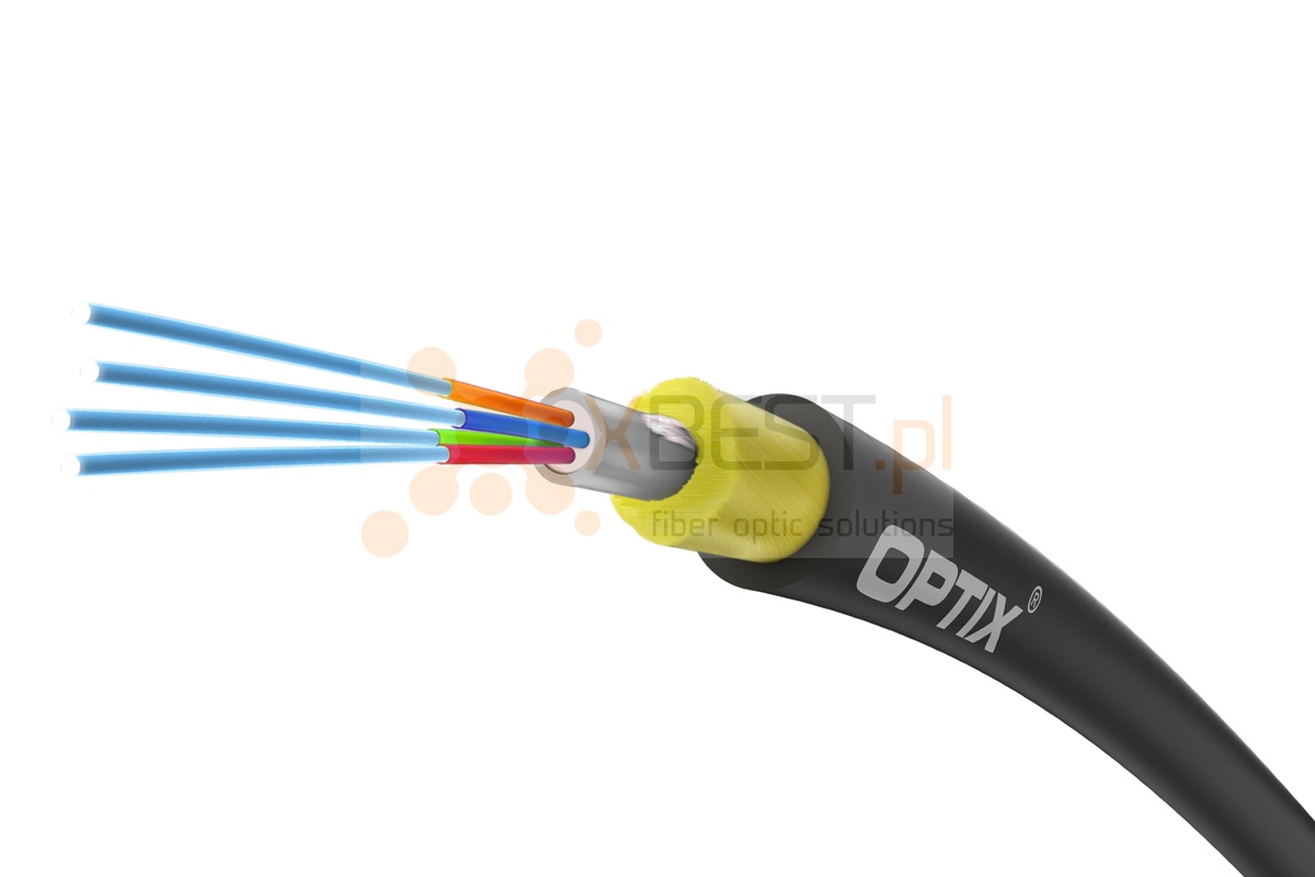 OPTIX cable AirTube S-XOTKtmdD CC206 4x9/125 ITU-T G.657A2 0.6kN - 2000m BOX