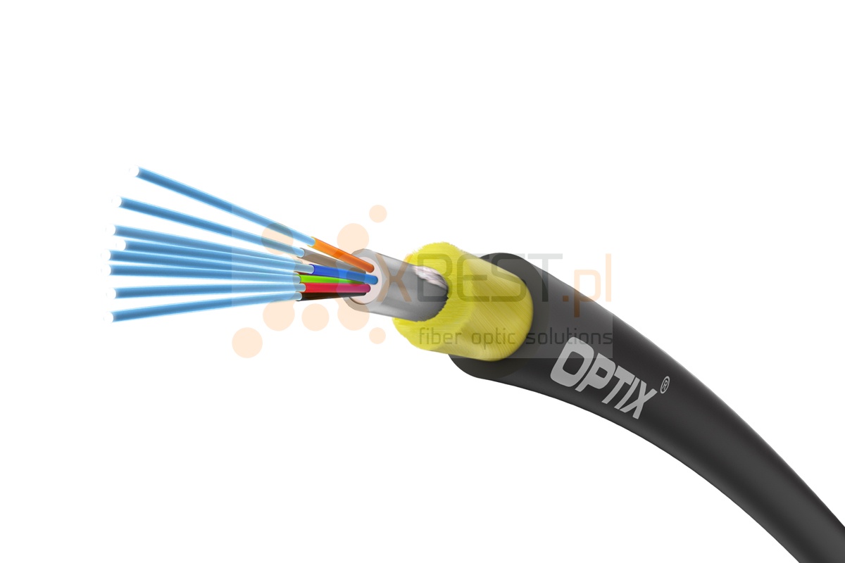 OPTIX cable AirTube S-XOTKtmdD CC206 8x9/125 ITU-T G.657A2 0.6kN - 2000m BOX