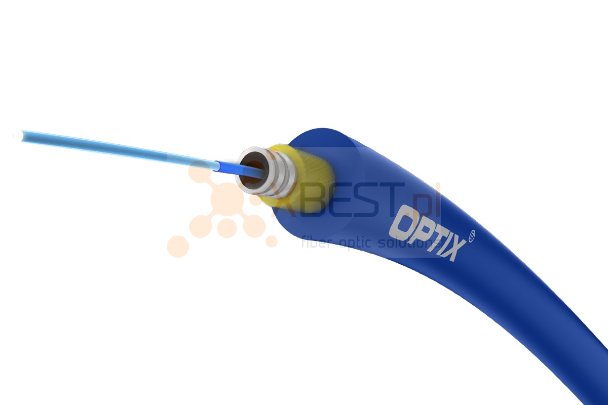 OPTIX cable Armoured ZW-NOTKSD UNAC101 1F G.657A2 BLUE 2 km/box