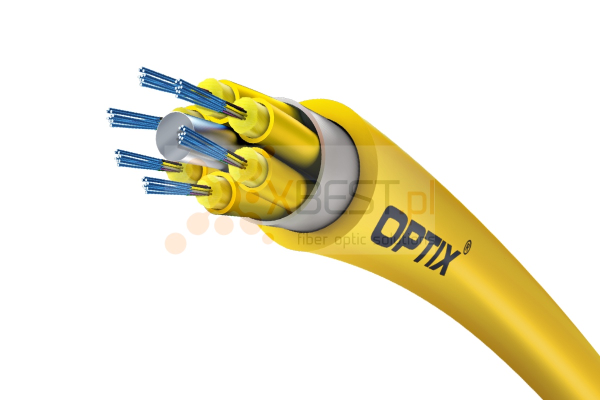 OPTIX cable Breakout W-NNOTKSd 12x9/125 (1x12) ITU-T G.652D 0.15kN