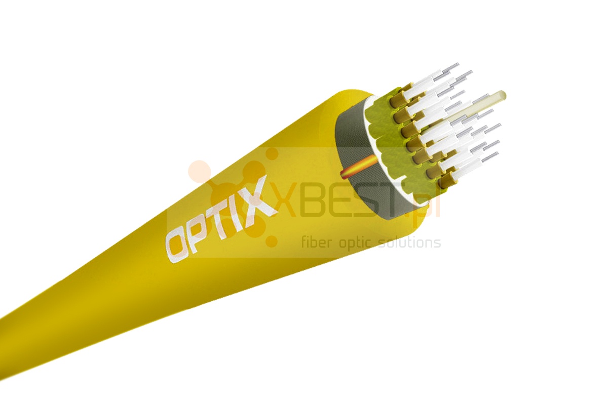 OPTIX cable Breakout W-NNOTKSd 16x9/125 (16x1) ITU-T G.652D 1.0kN