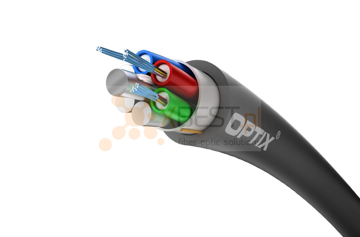 OPTIX cable LSZH ZW-NOTKtsd 144x9/125 12T12F ITU-T G.652D 1.2kN