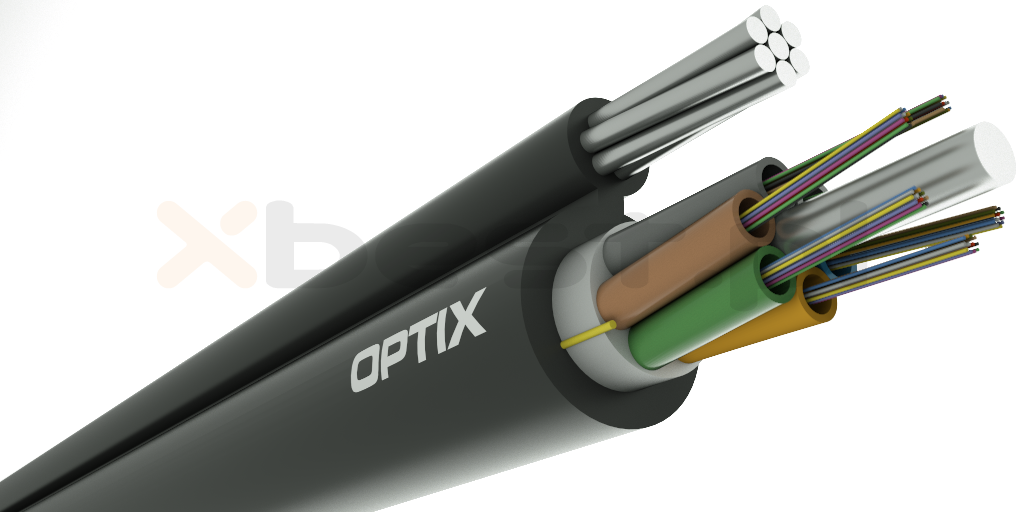 OPTIX cable S-XOTKt 72x9/125 6T12F ITU-T G.652D 6.0kN (SPAN 100m)