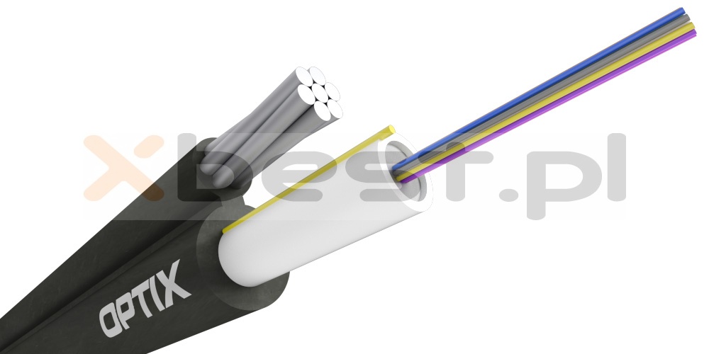 OPTIX cable S-XOTKtc 8x9/125 ITU-T G.652D 2.0kN (SPAN 60m)