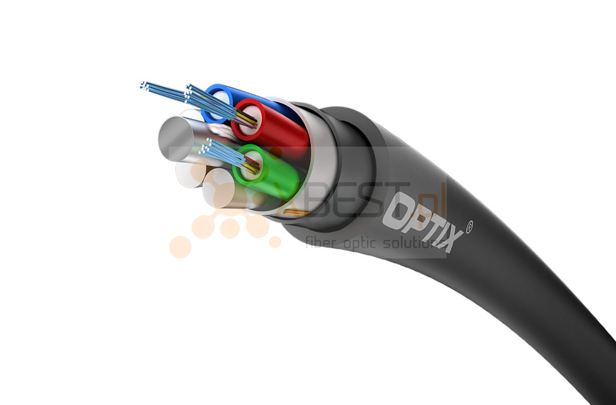 OPTIX cable ZW-(NV)OTKtsd 12x9/125 1T12F ITU-T G.652D 1.2kN