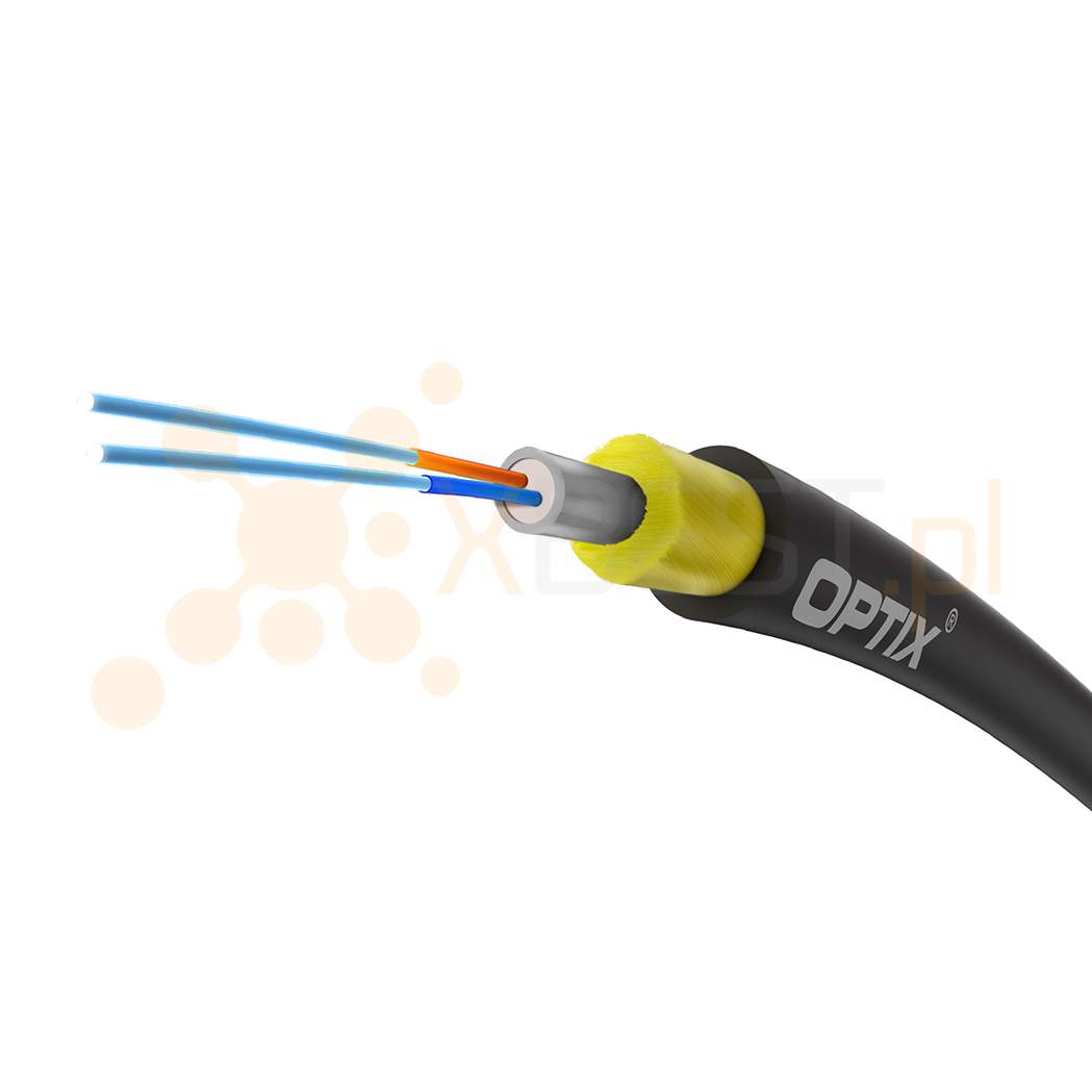 OPTIX cable AirTube S-NOTKtmdD CC207 12x9/125 ITU-T G.657A2 0.6kN - 1000m BOX