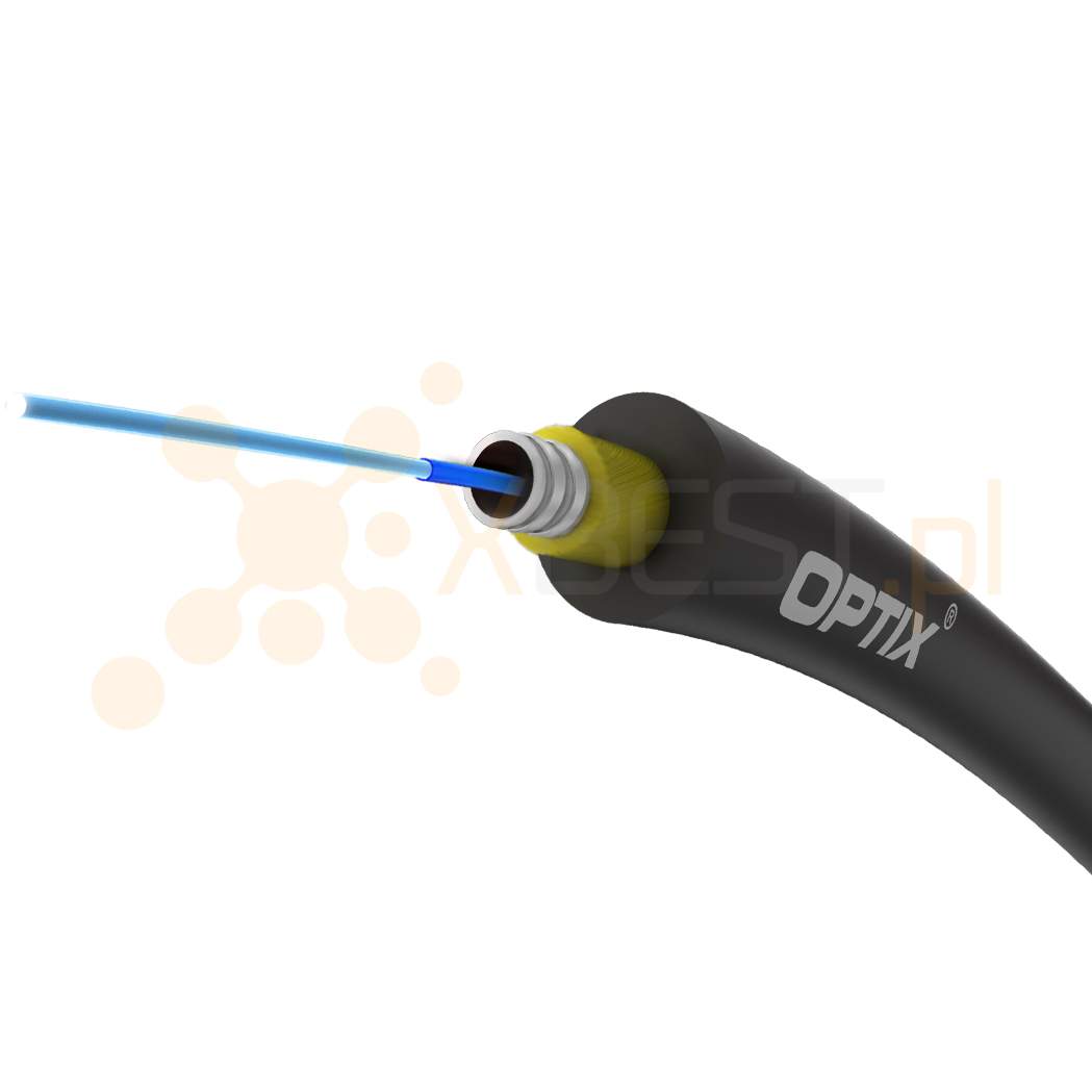 OPTIX cable Armoured ZW-NOTKSD UNAC101 1F G.657A2 BLACK 1 km/box