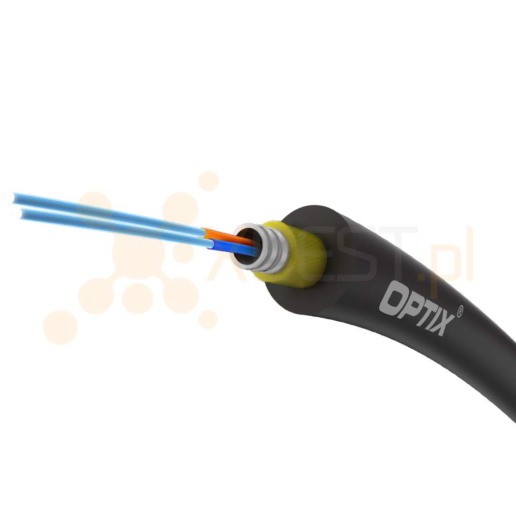 OPTIX cable Armoured S-XOTKSD OACC501 2F G.657A2 BLACK 1 km/box