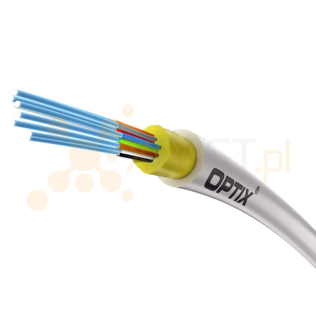 OPTIX cable Mini LSZH Eca W-NOTKSdD INFC201 2x9/125 ITU-T G.657B3 3.0/0.25mm 0.12kN WHITE - 1000m BOX