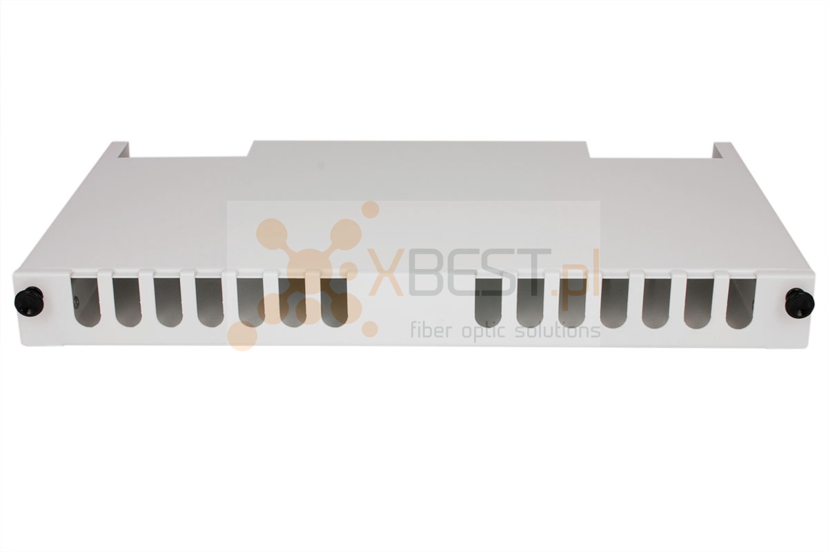 Organizer zapasu kabli, grzebieniowy, szuflada 1U 19" SLIDE