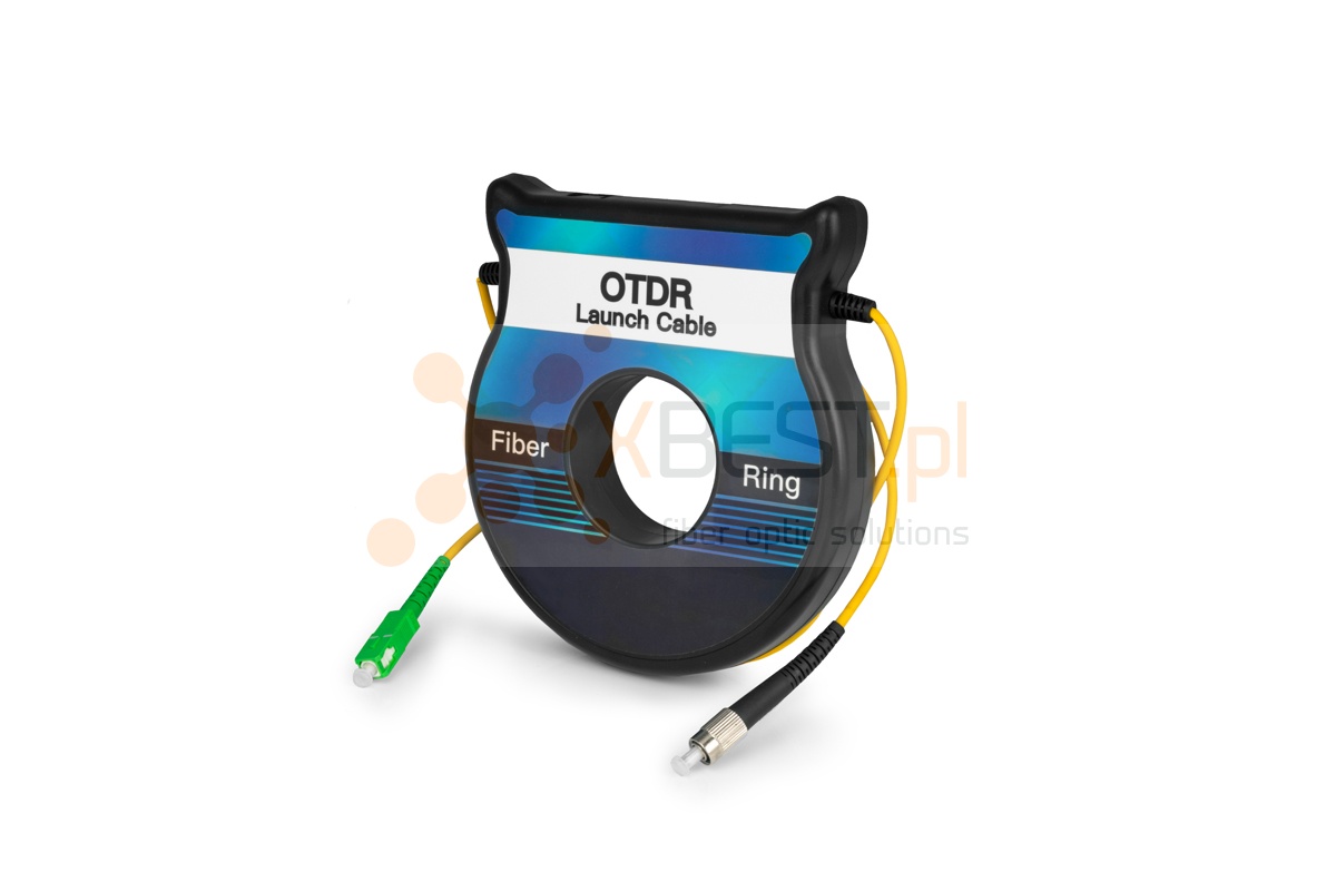 OTDR Launch cable BOX mini, 9/125um, 1km, FC/UPC-SC/APC (rozbiegówka) 
