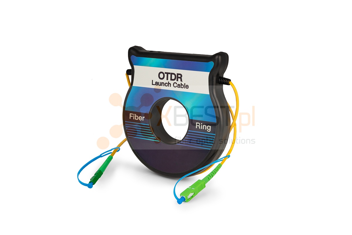 OTDR Launch cable BOX mini, 9/125um, 1km, LC/APC-SC/APC (rozbiegówka)