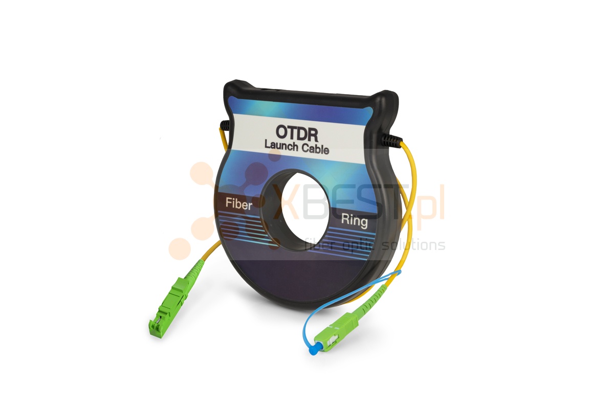 OTDR Launch cable BOX mini, 9/125um, 1km, LSH/APC-SC/APC (rozbiegówka)