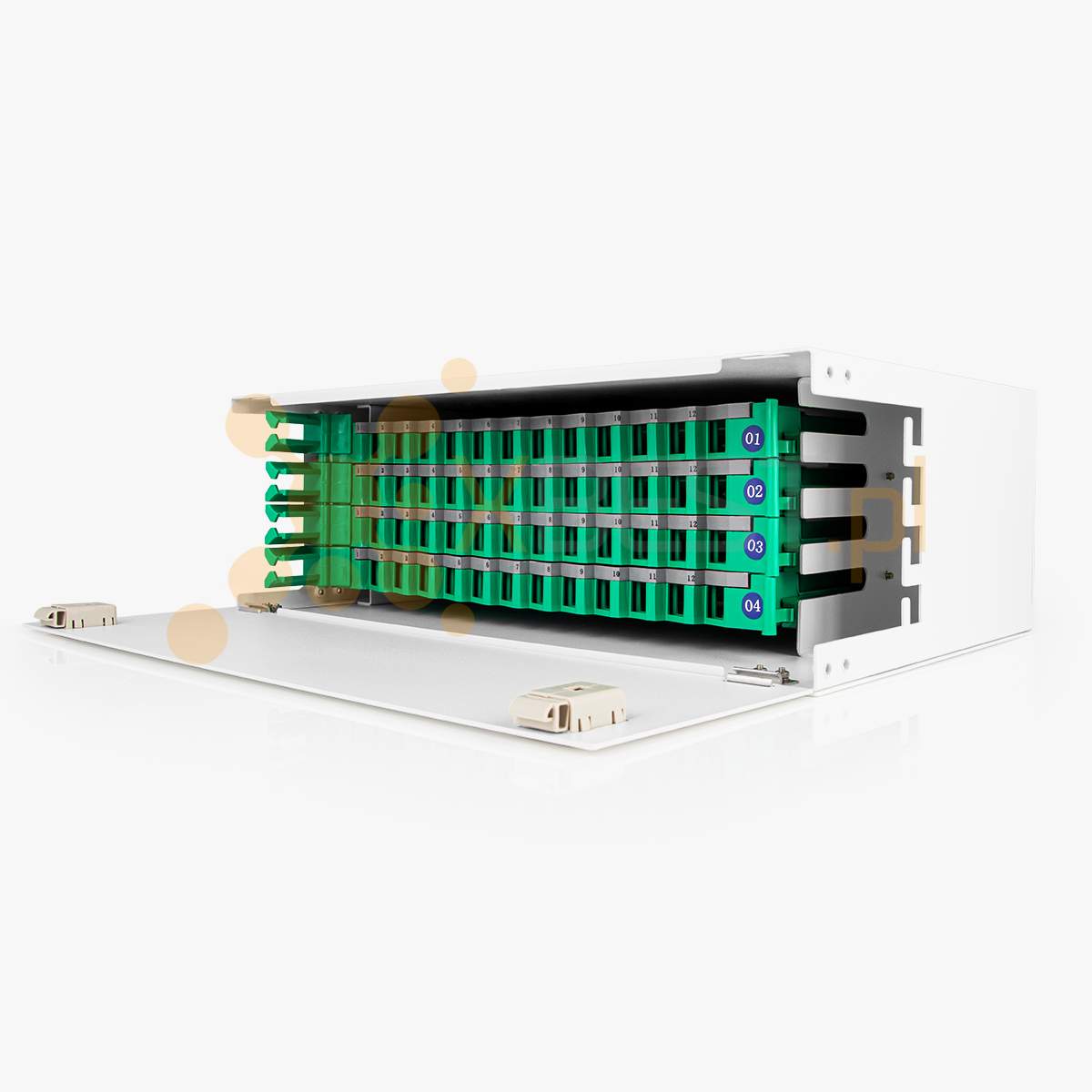 Modular fibre optic enclosure Tracom 19" ODF-U 48J (3U)