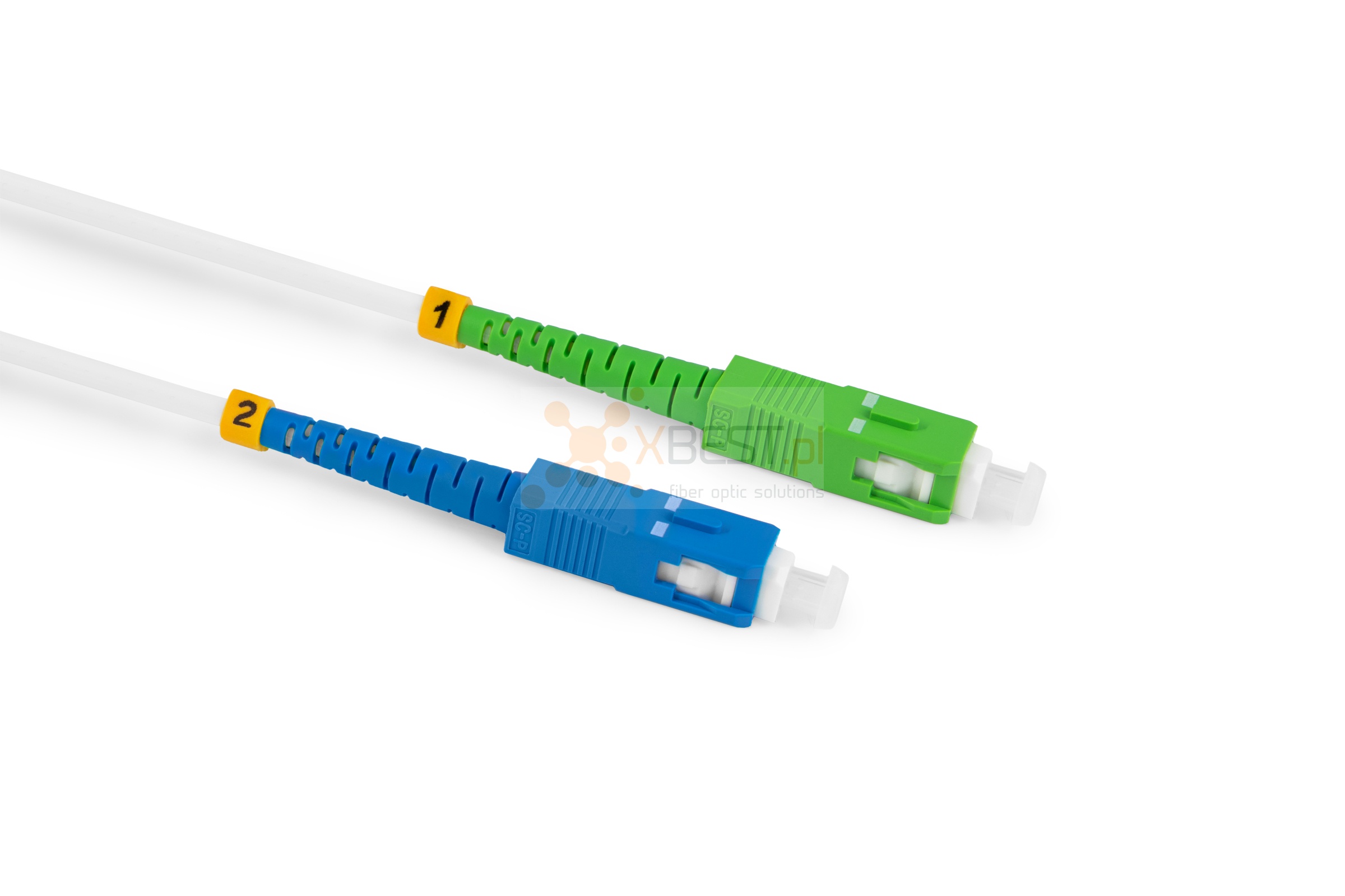 Patchcord ConnLink GOLD SC/APC-SC/UPC G.657A2 SIMPLEX 15M 3.0mm WHITE LSZH