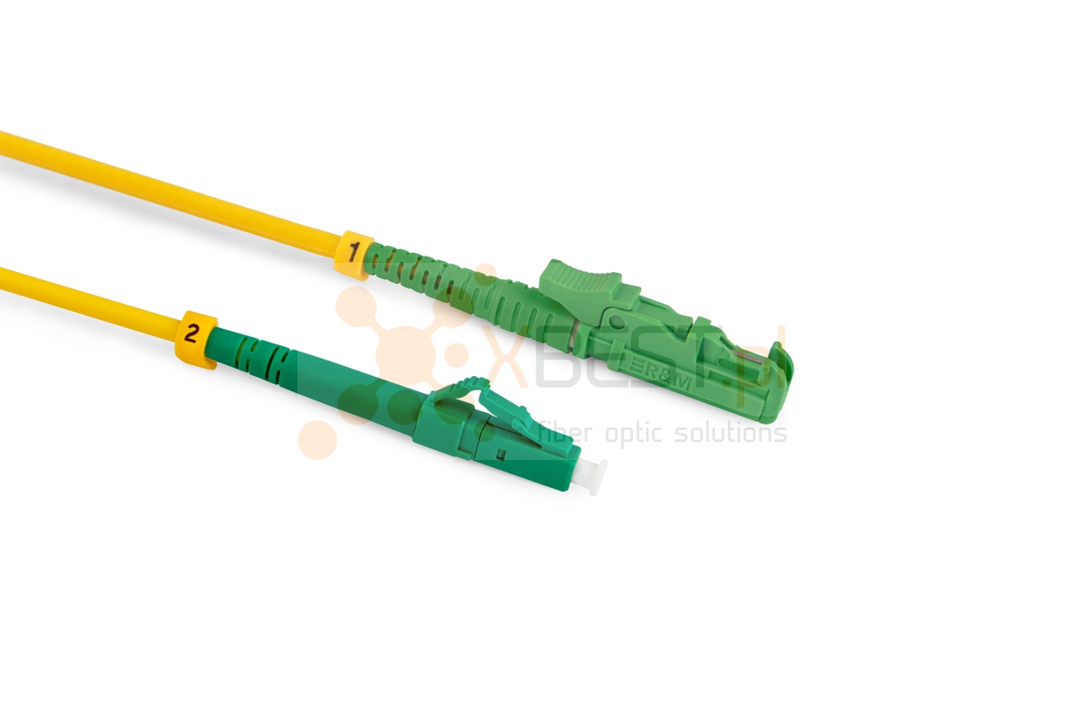 Patchcord ConnLink GOLD LSH/APC-LC/APC G.652D SIMPLEX 2M 3.0mm YELLOW LSZH