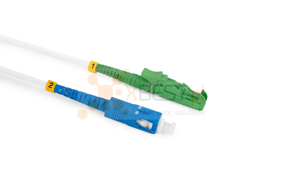 Patchcord ConnLink GOLD LSH/APC-SC/UPC G.657A2 SIMPLEX 2M 2.0mm WHITE LSZH