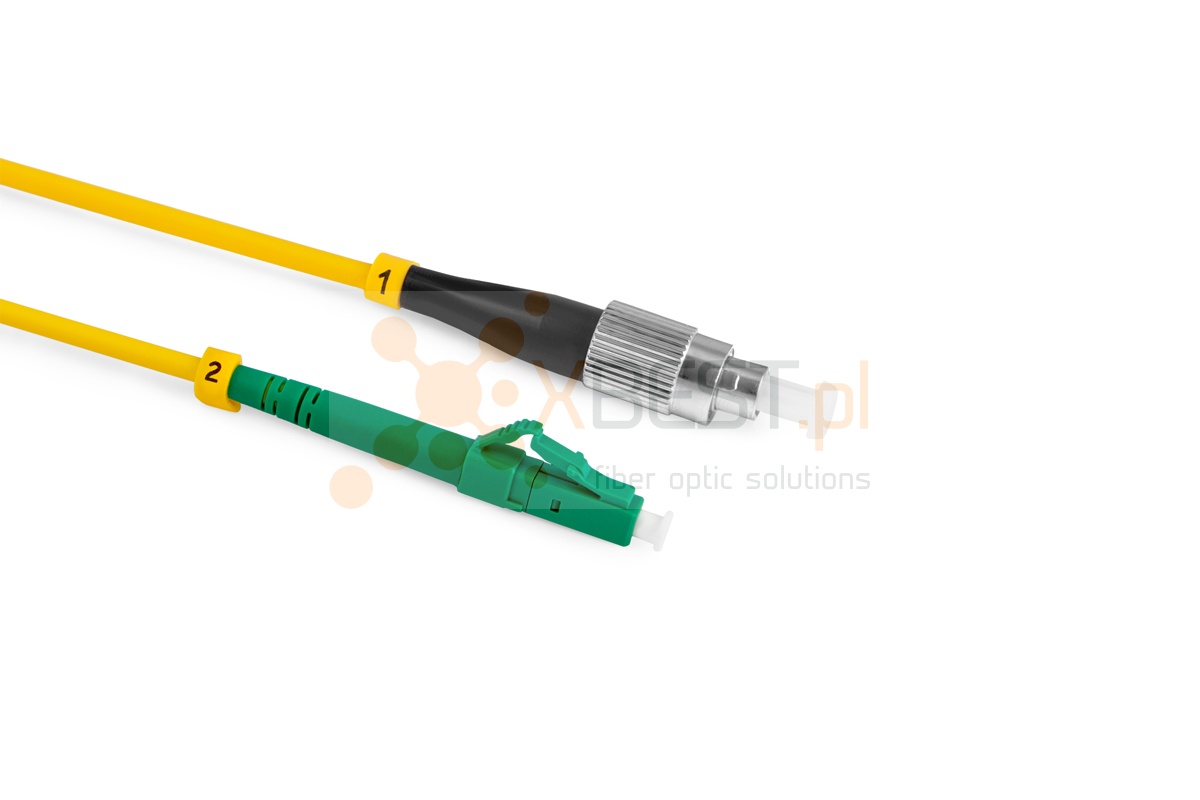 Patchcord ConnLink GOLD FC/UPC-LC/APC G.652D SIMPLEX 2M 3.0mm YELLOW LSZH