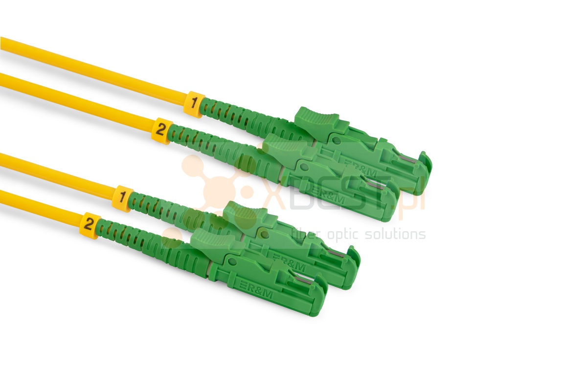 Patchcord ConnLink SILVER LSH/APC-LSH/APC G.652D DUPLEX 10M 3.0mm YELLOW LSZH