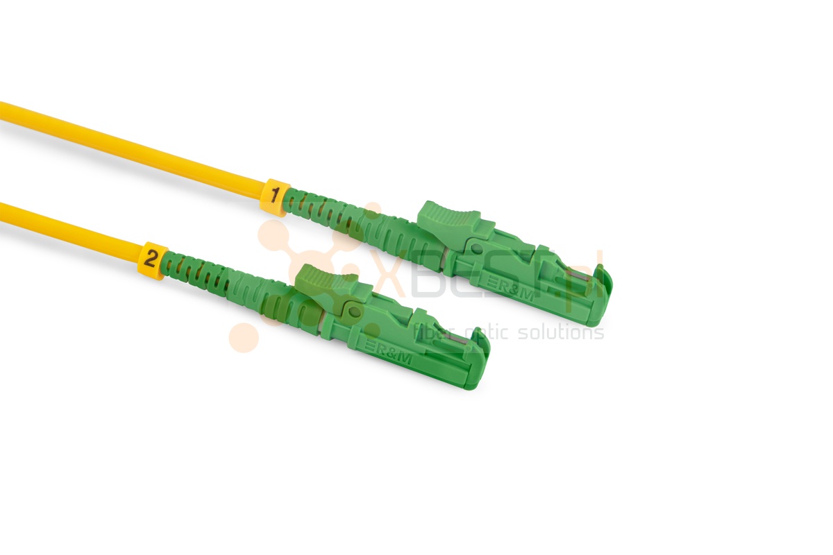 Patchcord ConnLink SILVER LSH/APC-LSH/APC G.652D SIMPLEX 1M 3.0mm YELLOW LSZH