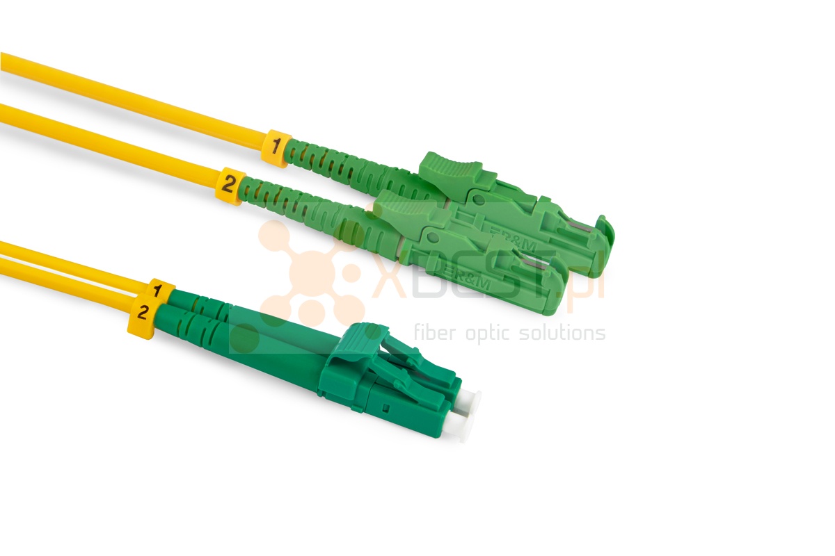 Patchcord ConnLink SILVER LSH/APC-LC/APC G.652D DUPLEX 2M 3.0mm YELLOW LSZH