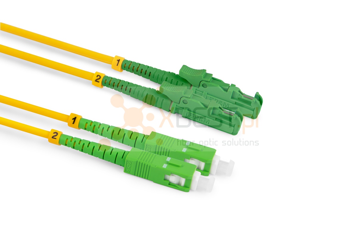 Patchcord ConnLink SILVER LSH/APC-SC/APC G.652D DUPLEX 5M 3.0mm YELLOW LSZH