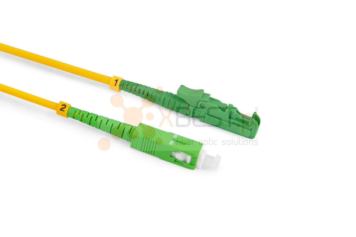 Patchcord ConnLink SILVER LSH/APC-SC/APC G.652D SIMPLEX 1M 3.0mm YELLOW LSZH