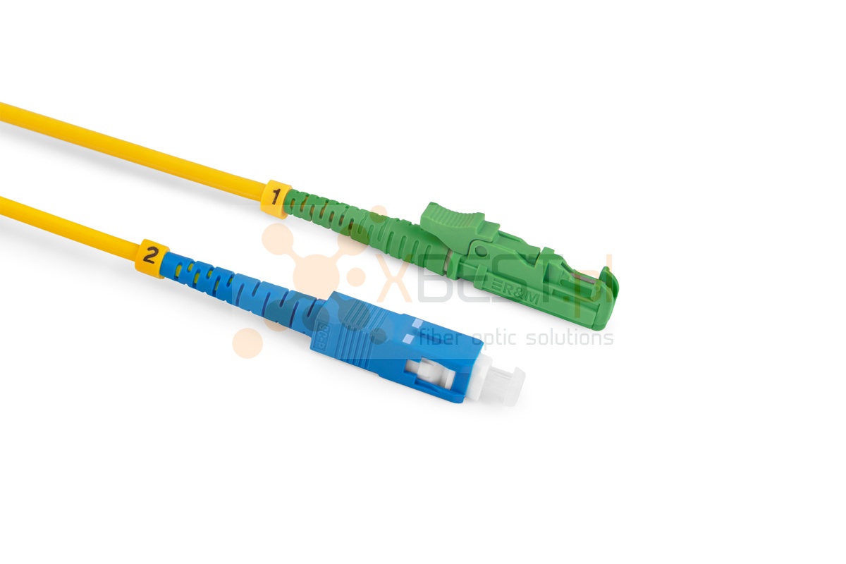Patchcord ConnLink SILVER LSH/APC-SC/UPC G.652D SIMPLEX 3M 3.0mm YELLOW LSZH