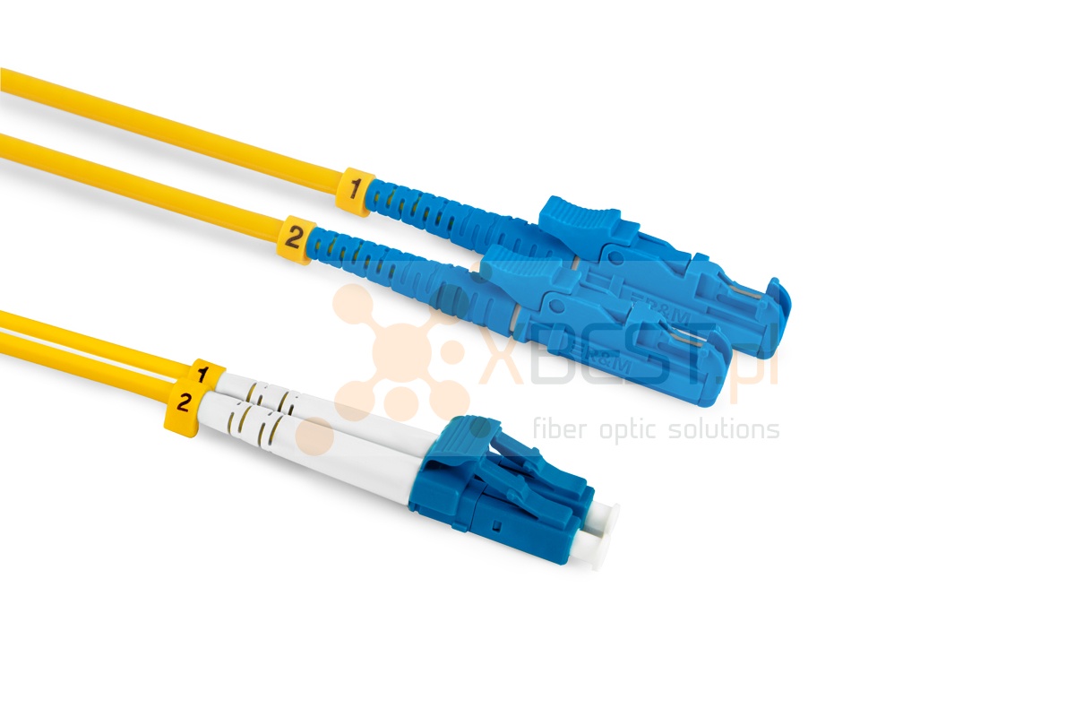Patchcord ConnLink SILVER LSH/UPC-LC/UPC G.652D DUPLEX 8M 3.0mm YELLOW LSZH