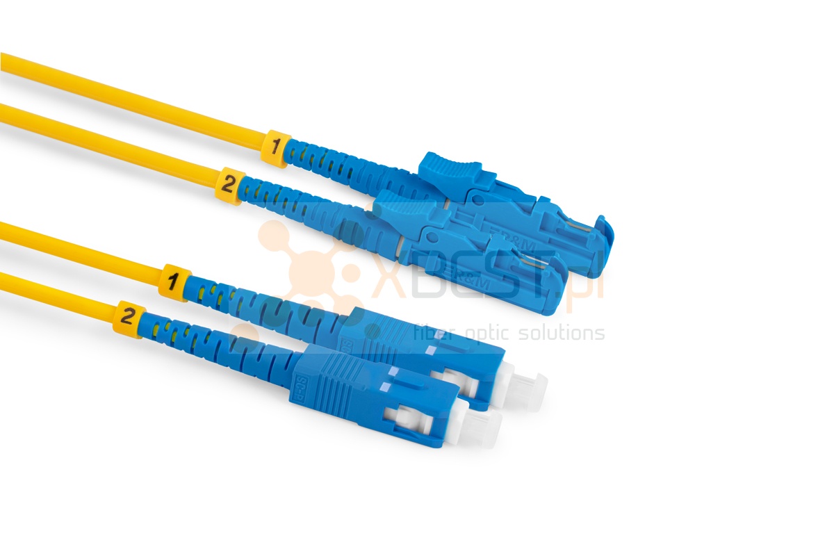 Patchcord ConnLink SILVER LSH/UPC-SC/UPC G.652D DUPLEX 5M 3.0mm YELLOW LSZH