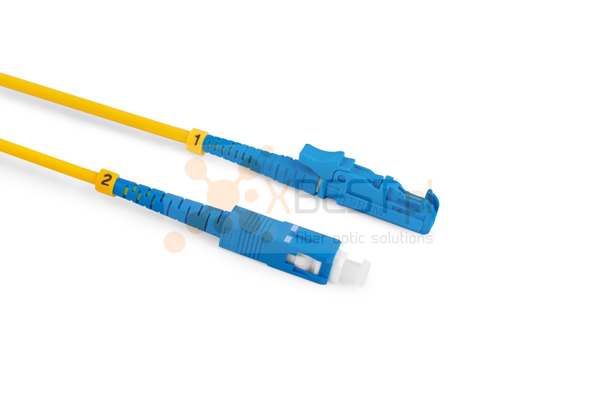 Patchcord ConnLink SILVER LSH/UPC-SC/UPC G.652D SIMPLEX 1M 3.0mm YELLOW LSZH