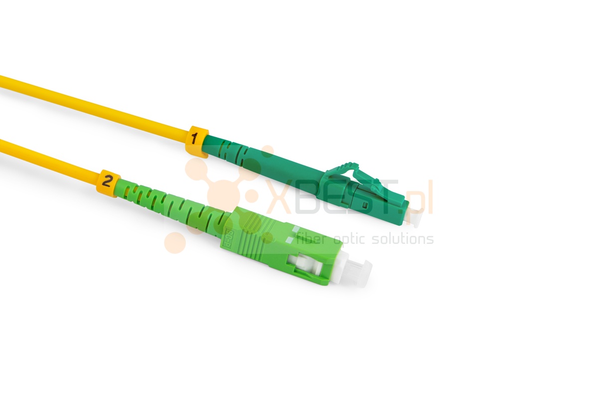 Patchcord ConnLink SILVER LC/APC-SC/APC G.652D SIMPLEX 20M 3.0mm YELLOW LSZH