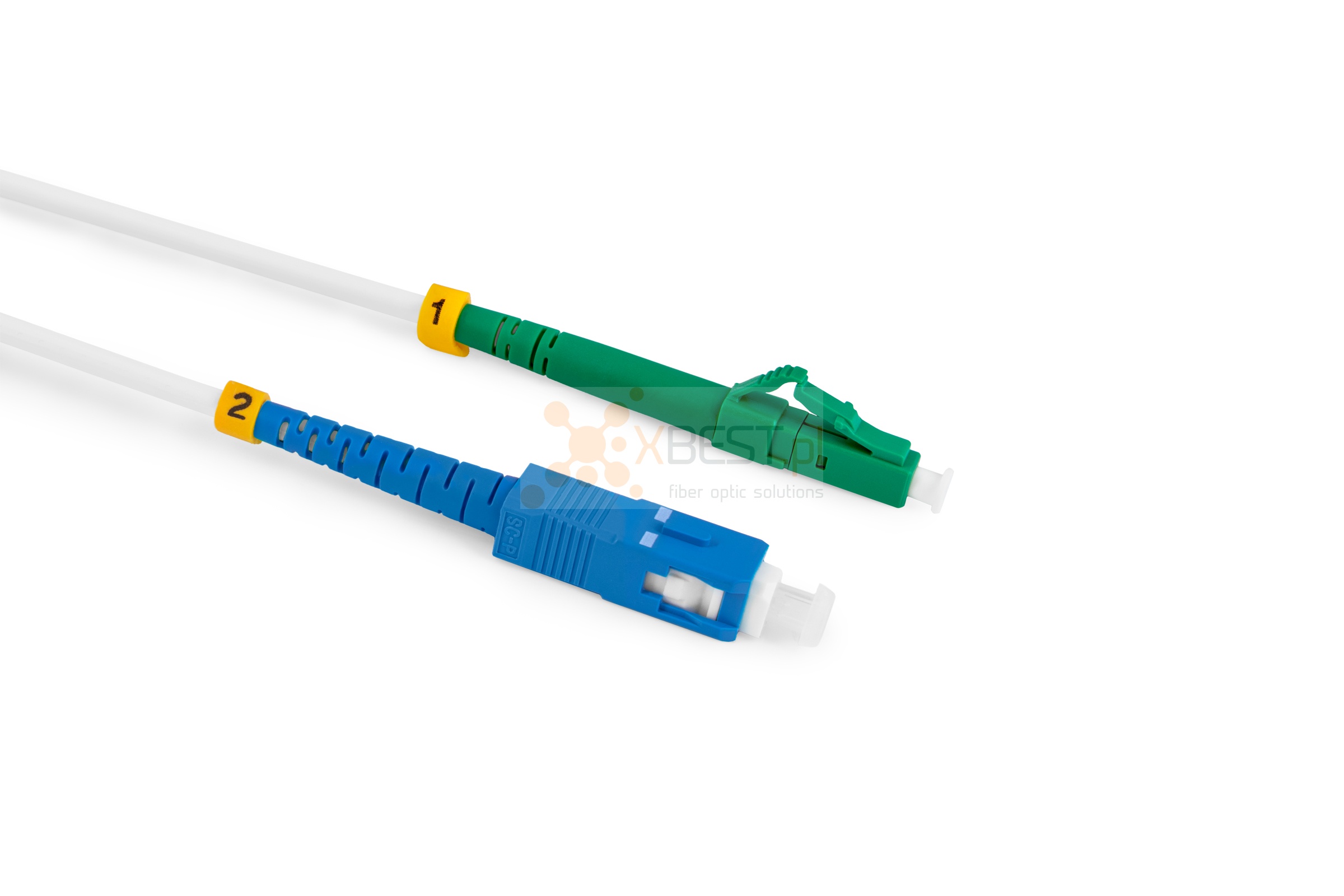 Patchcord ConnLink SILVER LC/APC-SC/UPC G.657A2 SIMPLEX 5M 3.0mm WHITE LSZH