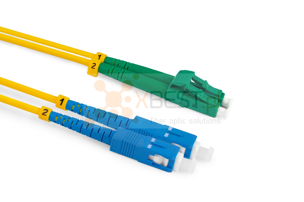 Patchcord ConnLink SILVER LC/APC-SC/UPC G.652D DUPLEX 1.5M 3.0mm YELLOW LSZH