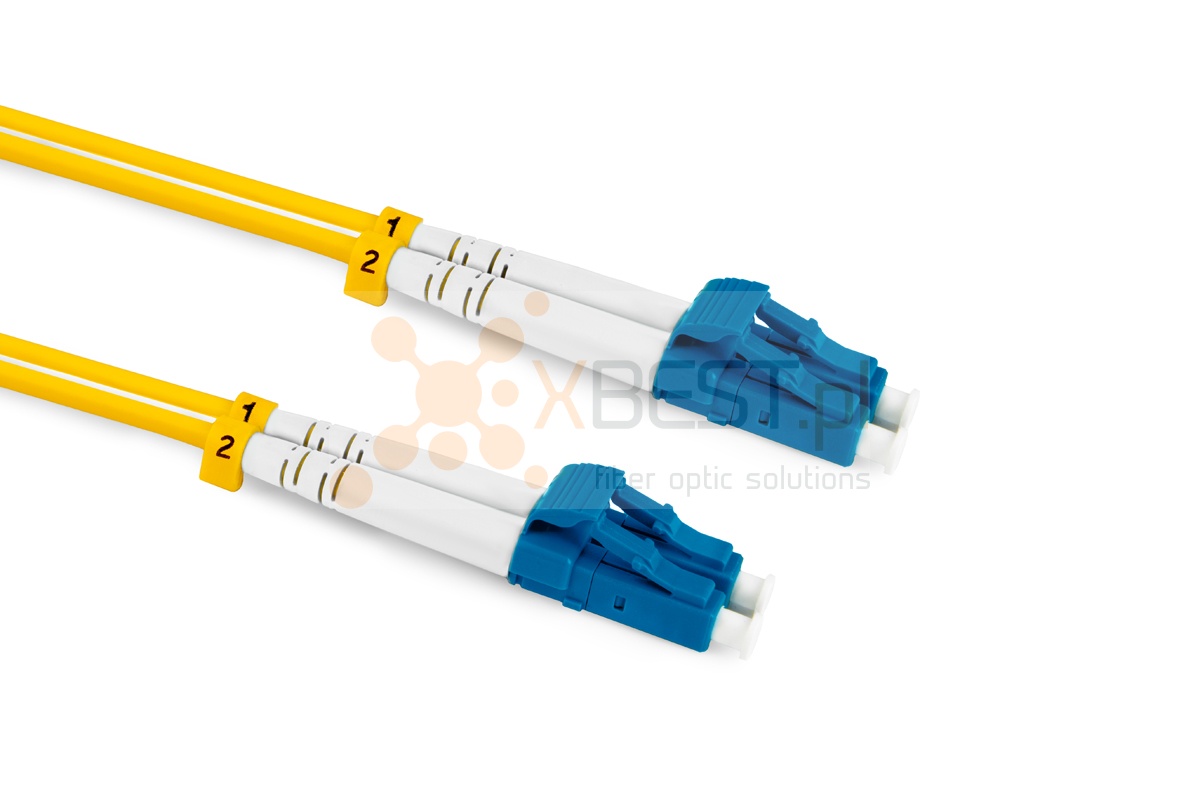 Patchcord ConnLink SILVER LC/UPC-LC/UPC G.652D DUPLEX 0.25M 3.0mm YELLOW LSZH