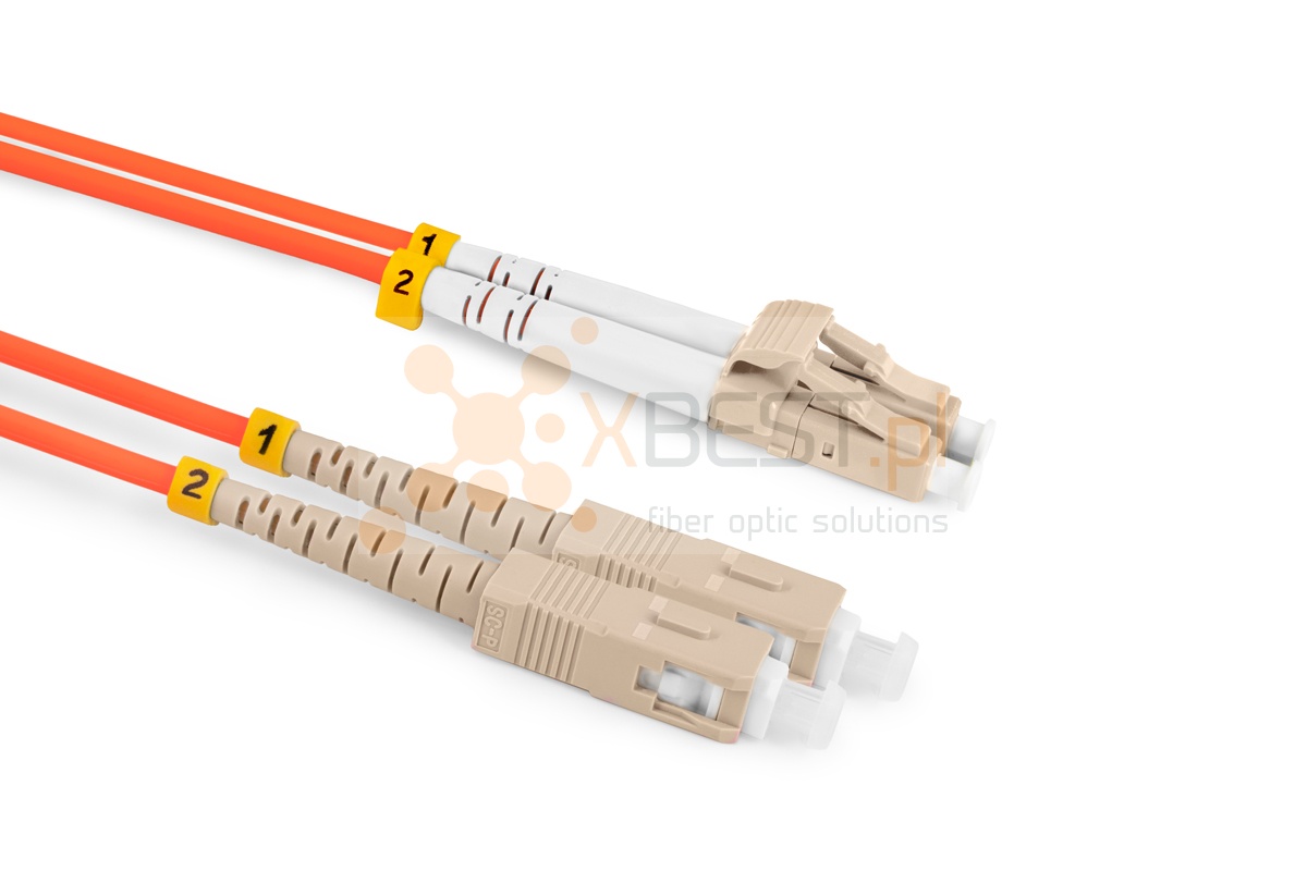 Patchcord OPTO LC/UPC-SC/UPC, MM 62.5/125 (OM1), DUPLEX, 10M