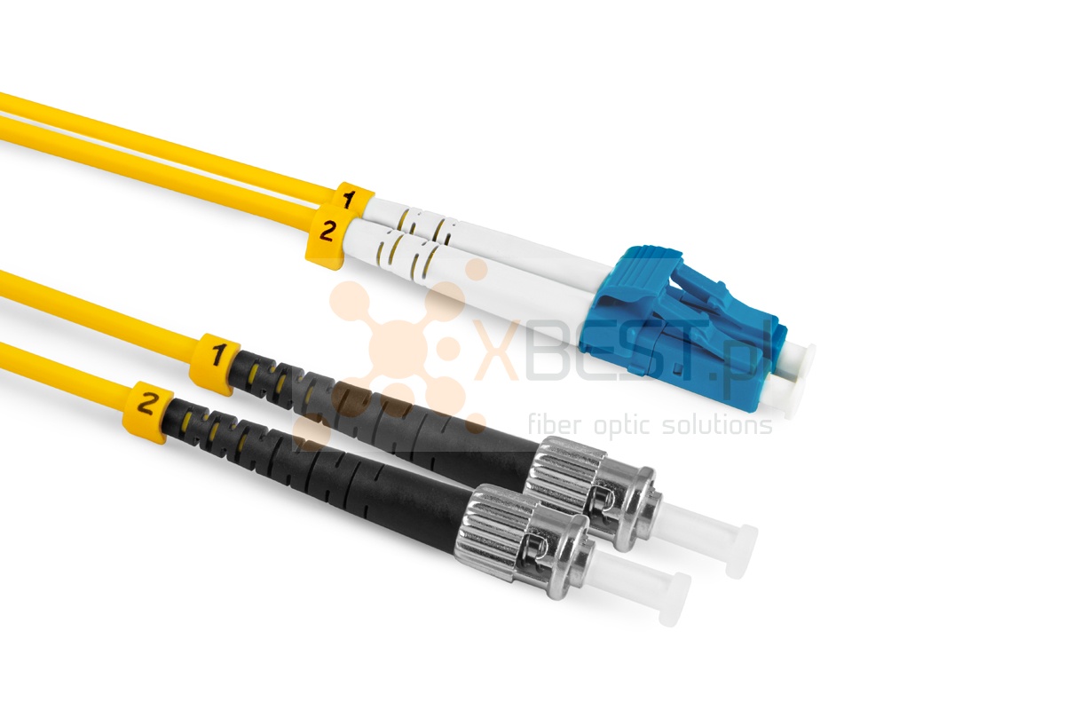 Patchcord ConnLink SILVER LC/UPC-ST/UPC G.652D DUPLEX 10M 3.0mm YELLOW LSZH