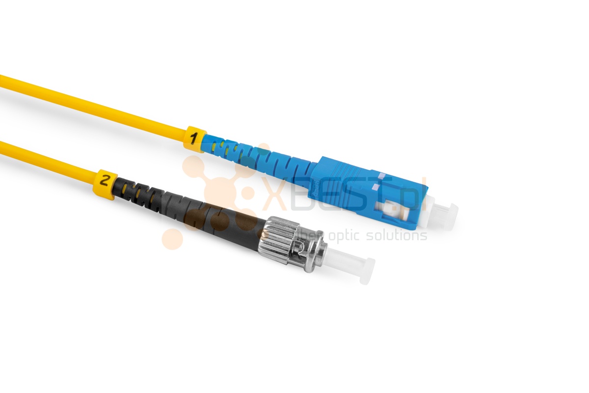 Patchcord ConnLink SILVER SC/UPC-ST/UPC G.652D SIMPLEX 50M 3.0mm YELLOW LSZH