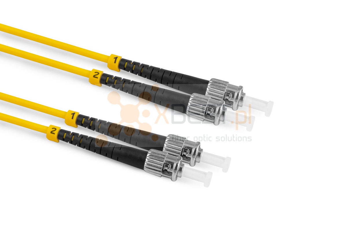Patchcord ConnLink SILVER ST/UPC-ST/UPC G.652D DUPLEX 3M 3.0mm YELLOW LSZH