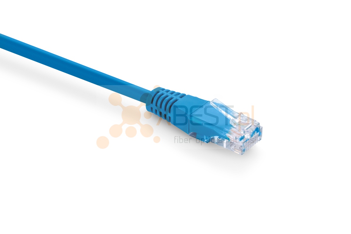 Patchcord U/UTP Cat 5e, 0.5m, niebieski