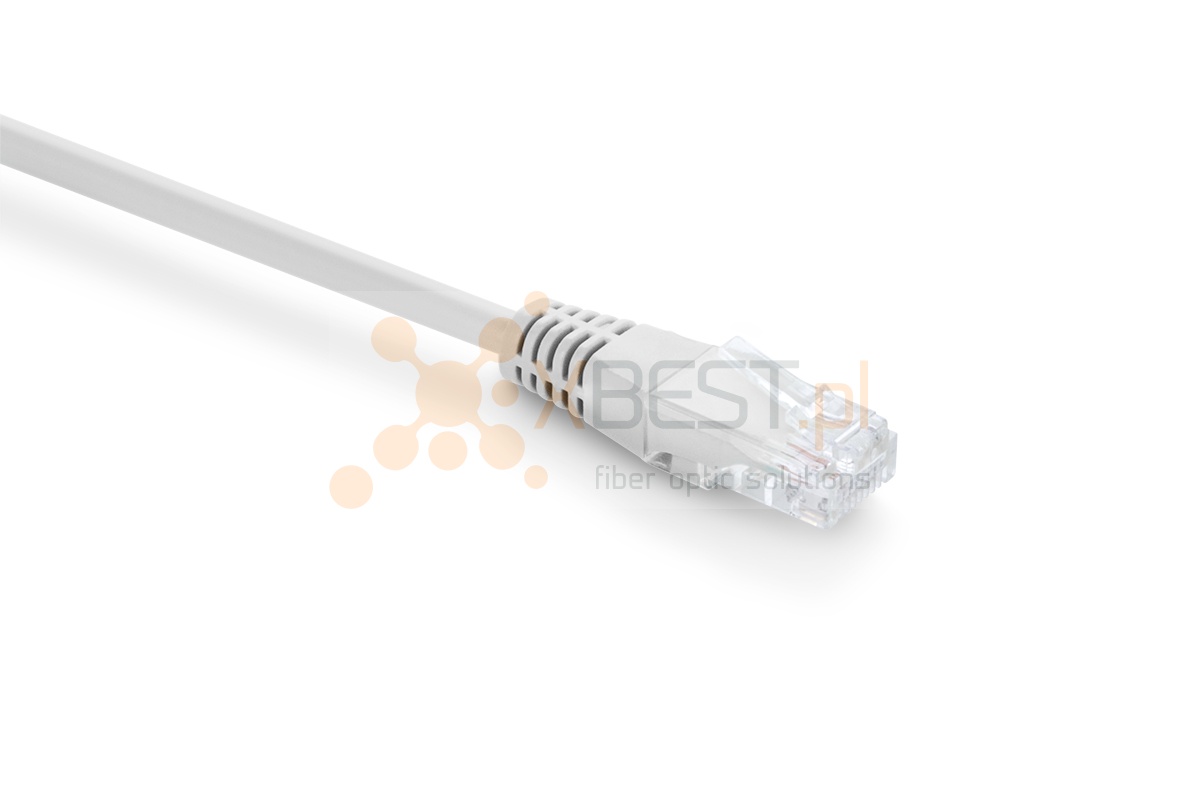 Patchcord U/UTP Cat 5e, 1m, biały