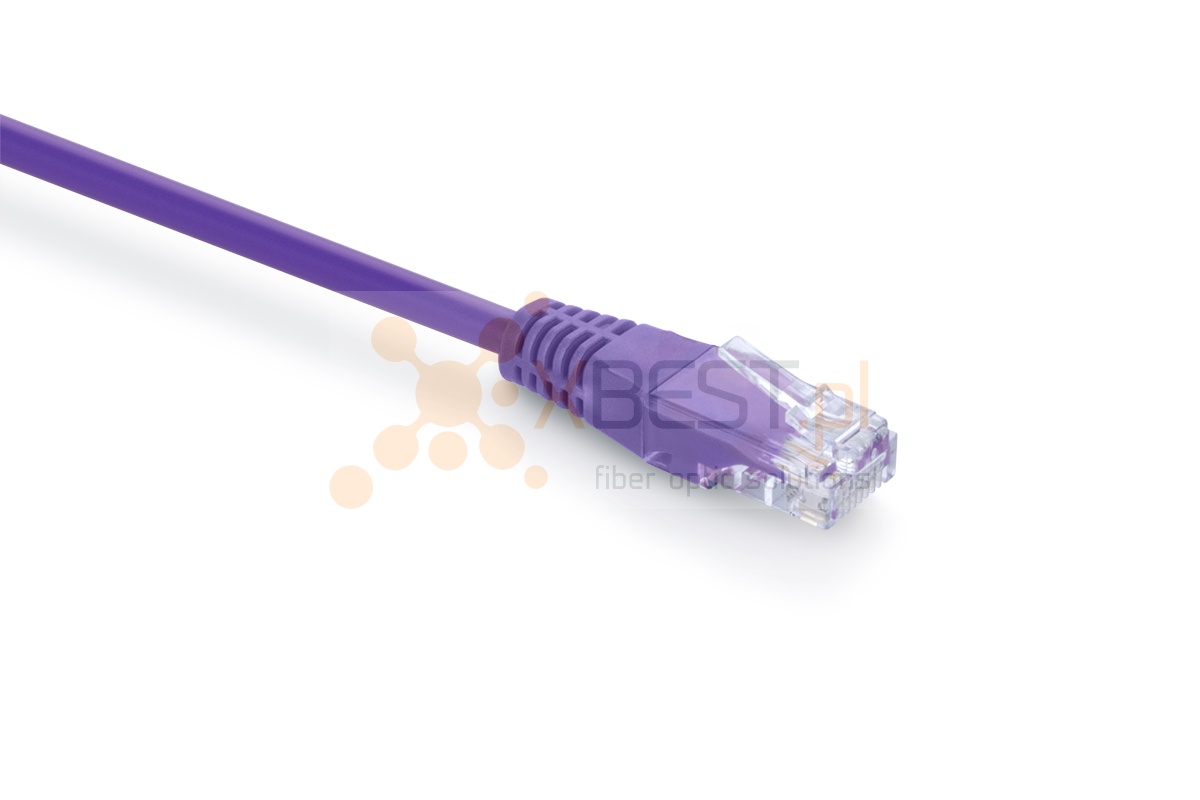 Patchcord U/UTP Cat 5e, 20 m, Fioletowy (Violet)