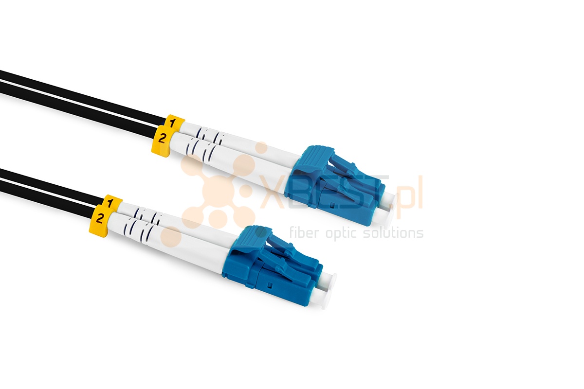 Multipatchcord ConnLink SILVER ARMOURED 2x G.657A2 LC/UPC-LC/UPC 2m 3.0mm BLACK POLIETYLEN 