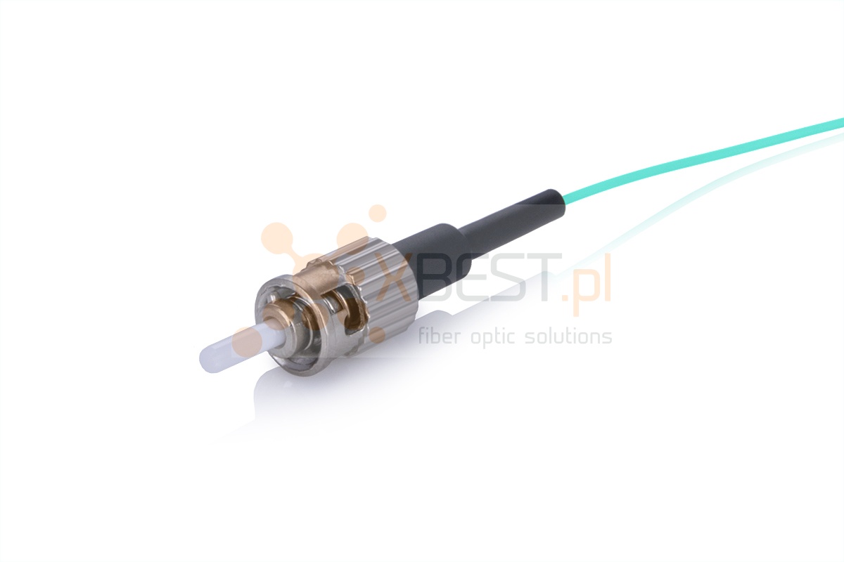 Pigtail ConnLink SILVER ST/UPC OM3 1M 0.9mm TURQUOISE LSZH Semi tight buffer
